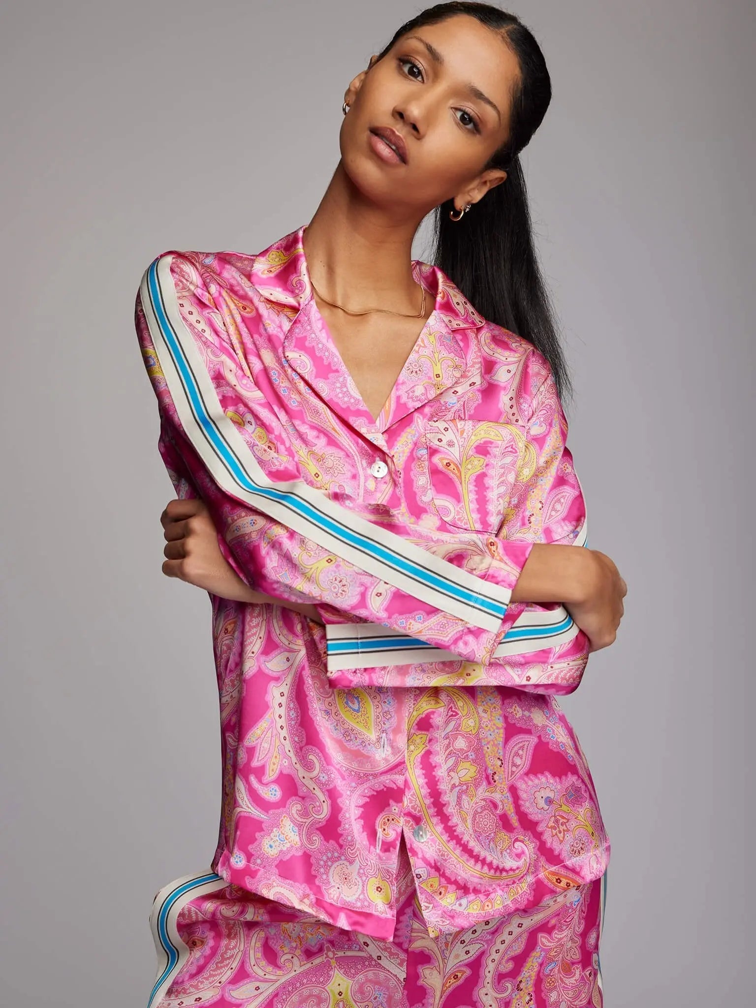 100% Silk Pajama Short Set for Women