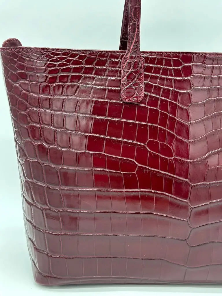 Genuine Italian Alligator Purse/Handbag -Cognac Color-Brand new | eBay