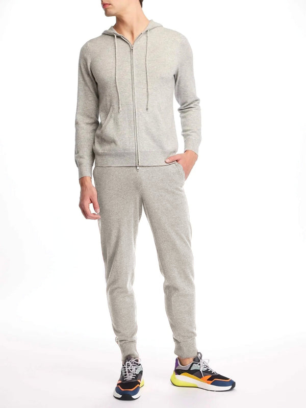 Men's Cashmere Sweatpant Grey - Nigel Curtiss