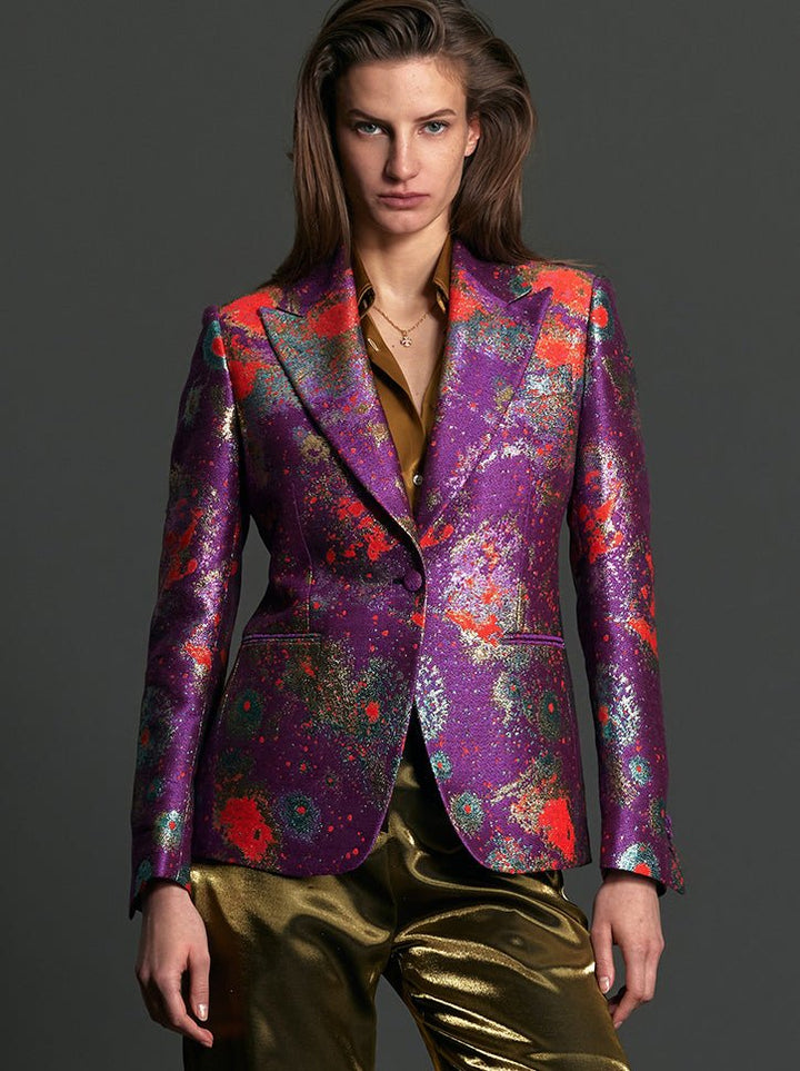 Women's Celestial Brocade Jacket - Nigel Curtiss