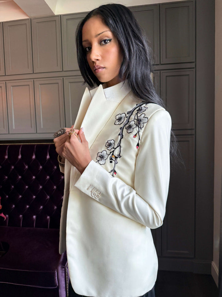 WOMEN'S EMBROIDERED BEADED JACKET - Nigel Curtiss