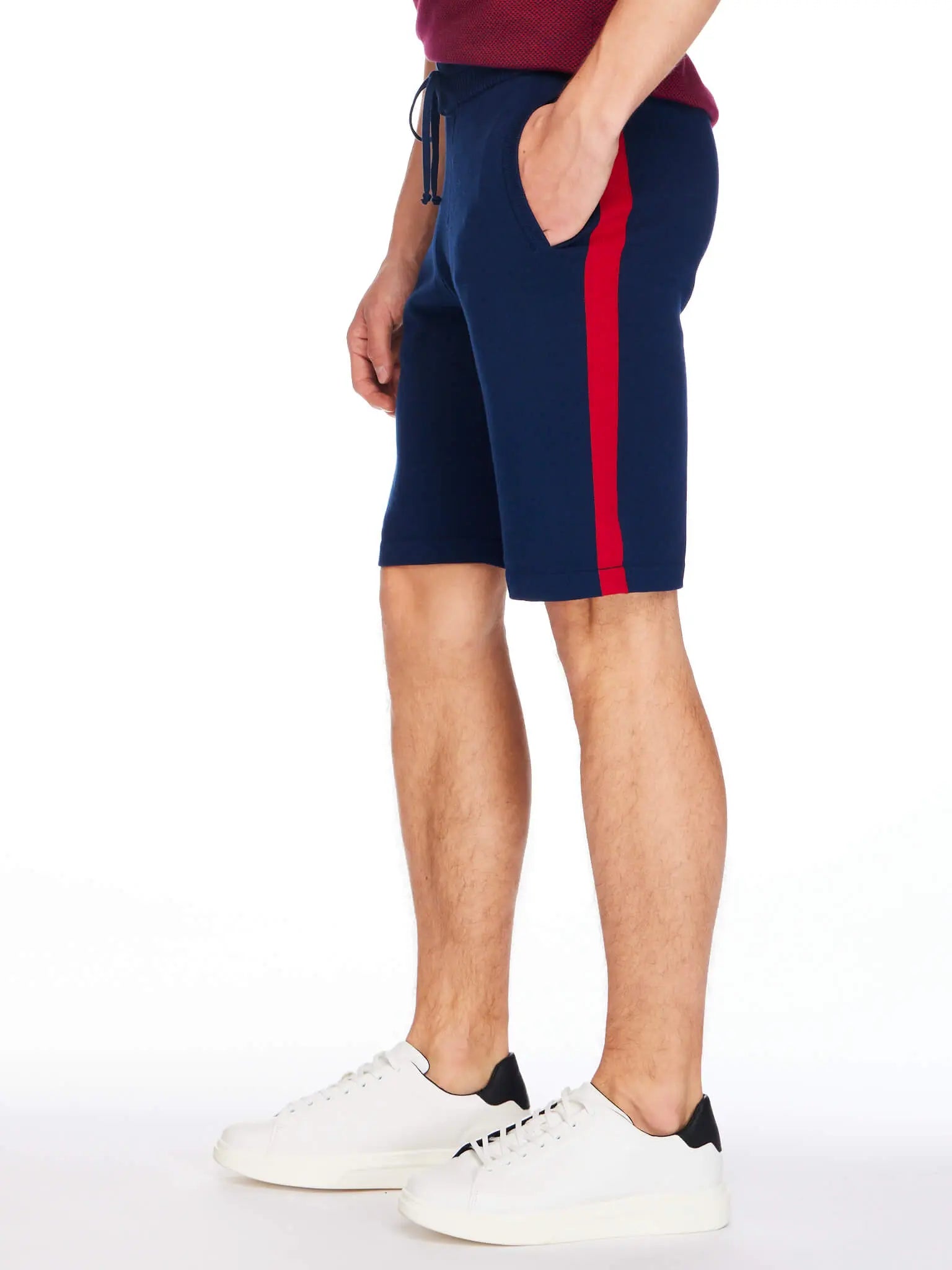 Mens cotton hot sale knit shorts