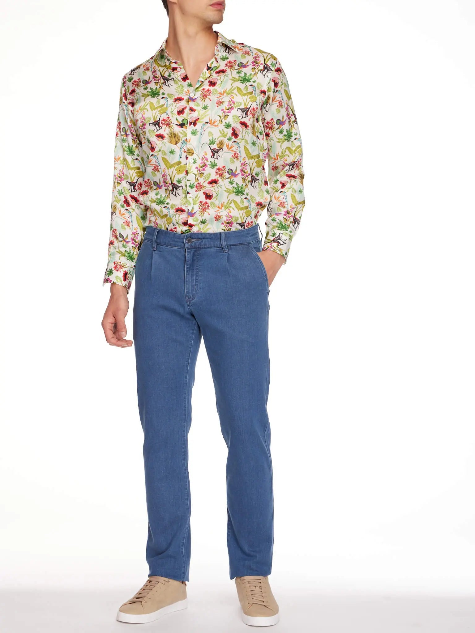 NIGEL CURTISS MEN'S TROPICAL PARADISE SILK SHIRT – Nigel Curtiss