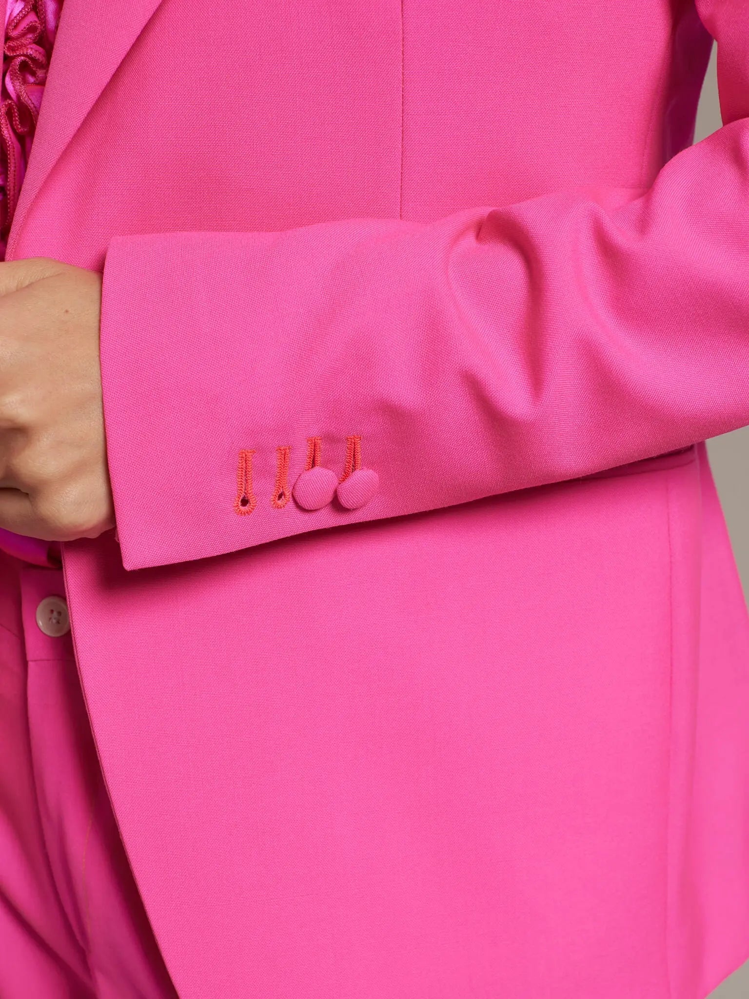 Long Sleeves Turn Down Collar Solid Color Coat | Woolen coat, Pink coat,  Coat