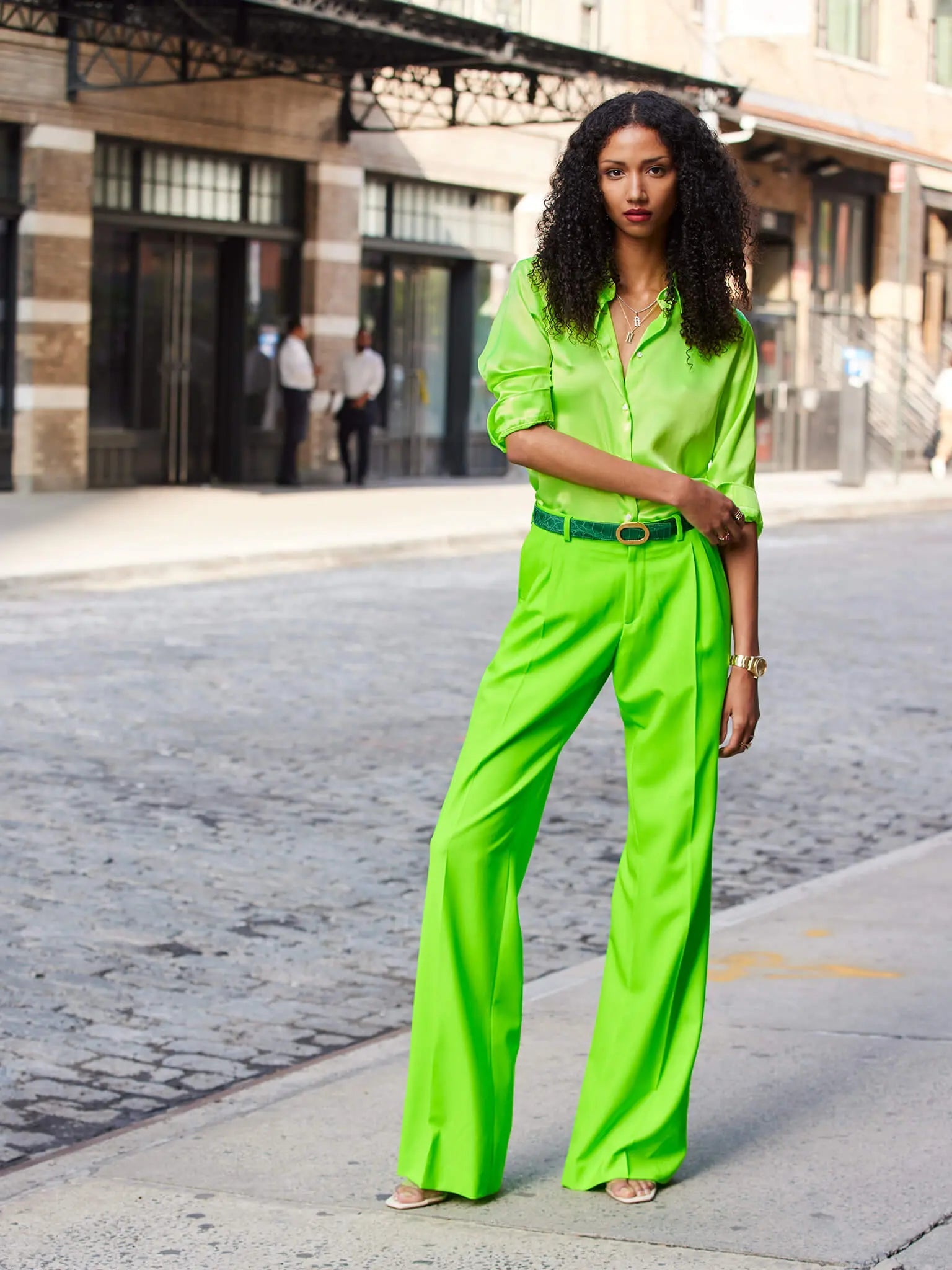 Buy Ayurganic Lime Green Twill Trousers For Men for Men Online @ Tata CLiQ  Luxury