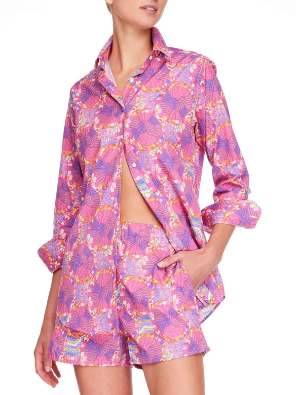 Women’s Purple Haze Cotton Shirt - Nigel Curtiss