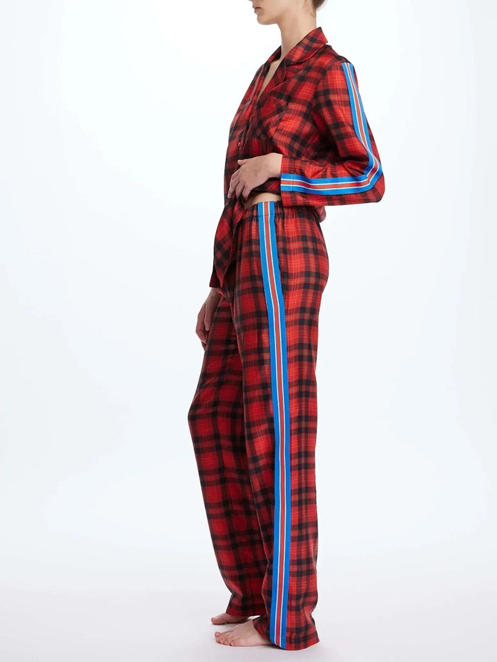Stewart Plaid Thermal-Top Women's Pajamas